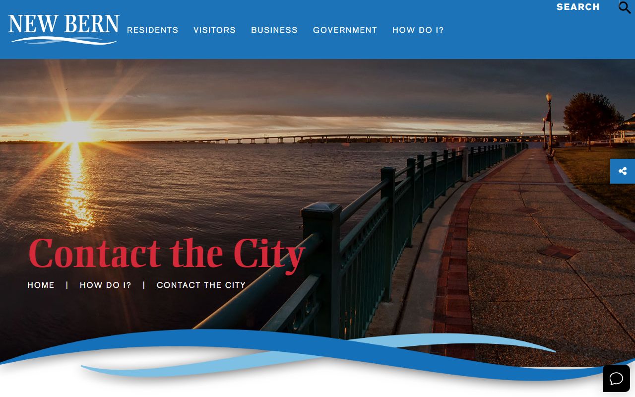 New Bern phone directory city department phone table