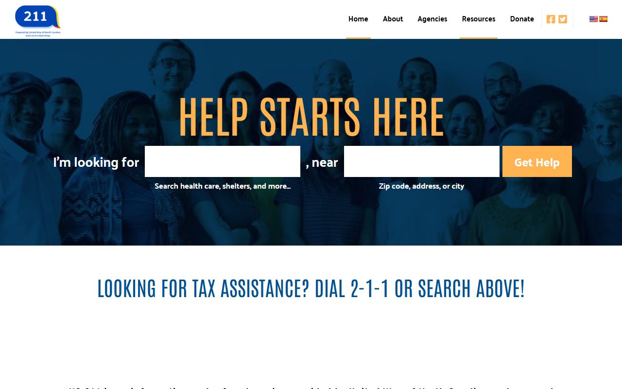 New Bern phone directory NC 211 community resource portal